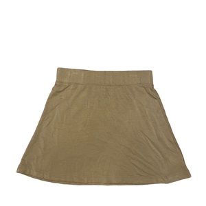 free people beach khaki colored skirt